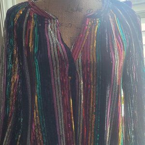 Sequined rainbow blouse